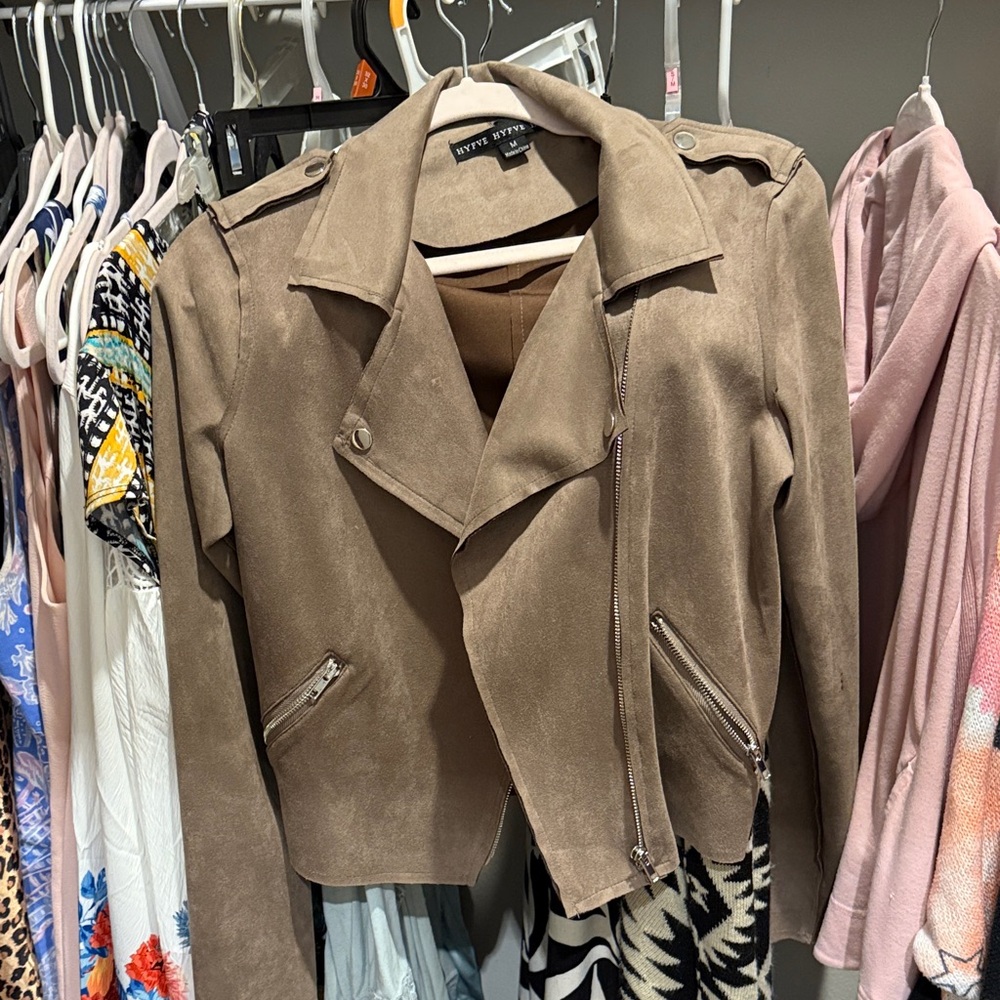 HYFVE Tan Leather Women's Jacket